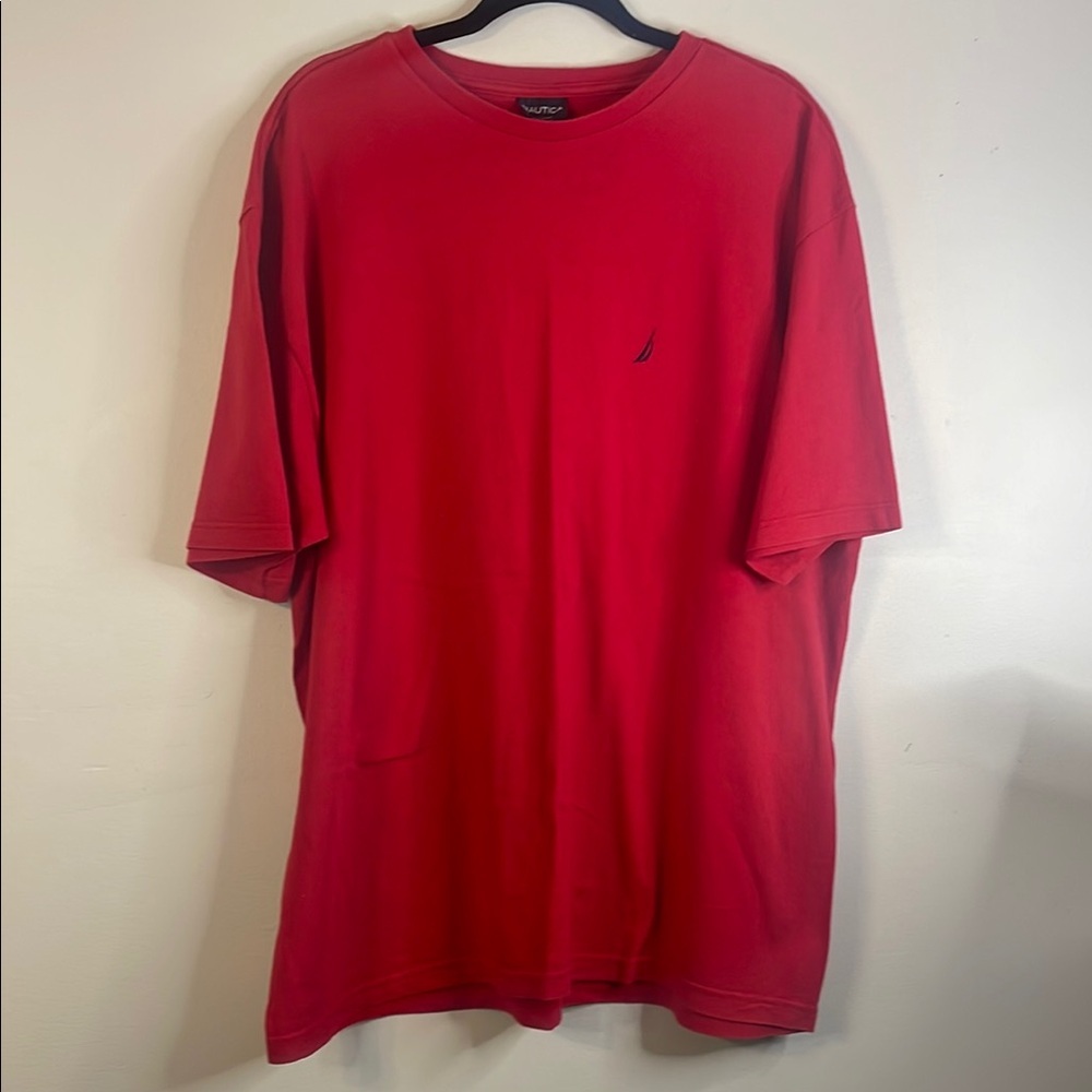Nautica Men’s Red Crewneck T-Shirt Short Sleeve XXL #16